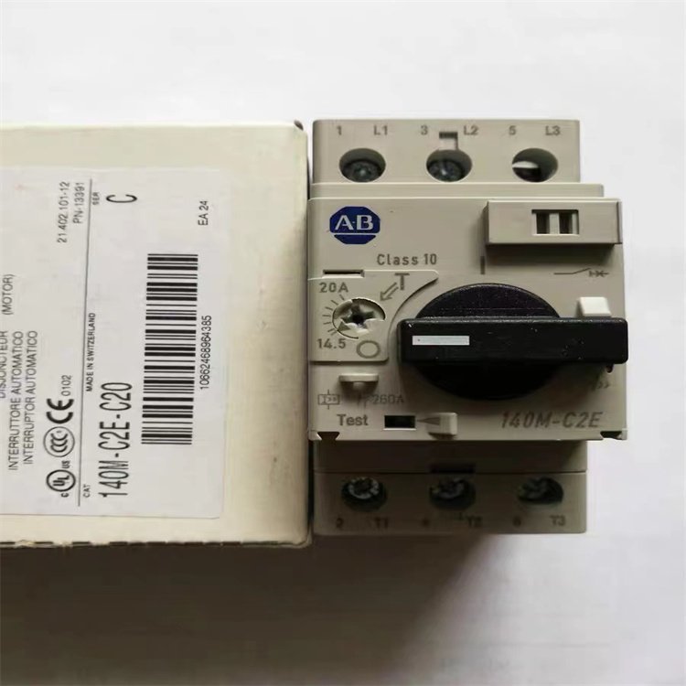 原装进口AB罗克韦尔140M-C2E-B25电动机保护器1.6-2.5A马达断路器