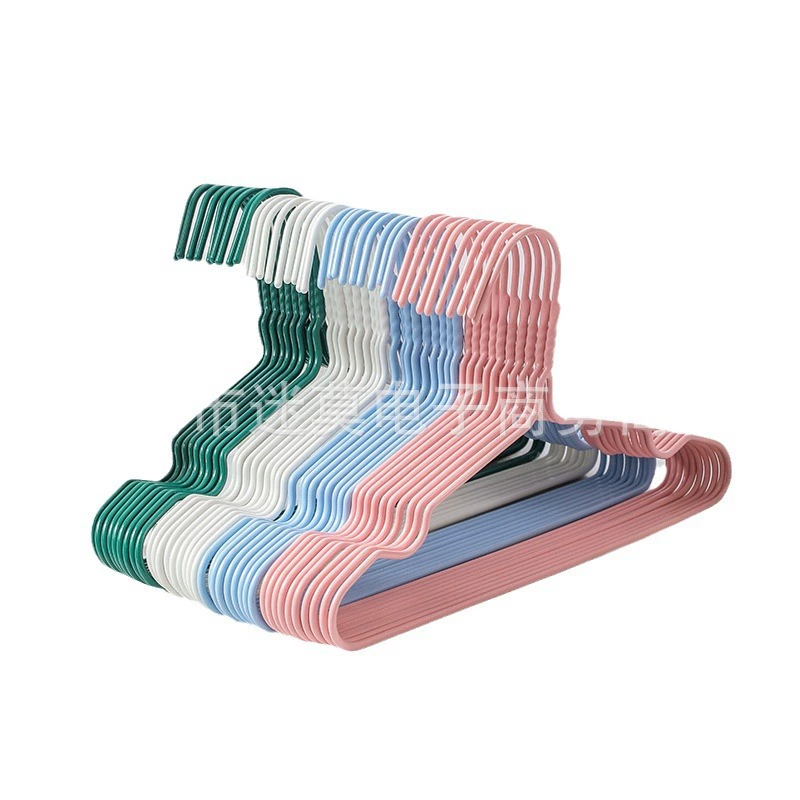Children's hanger drying rack, plastic baby clothes hangers, non-slip pastel set