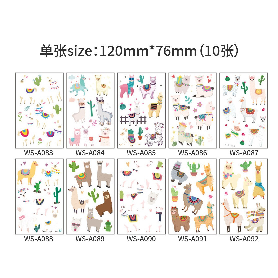 Set de Tatuajes Temporales Infantiles de Papel para Cuerpo image 11