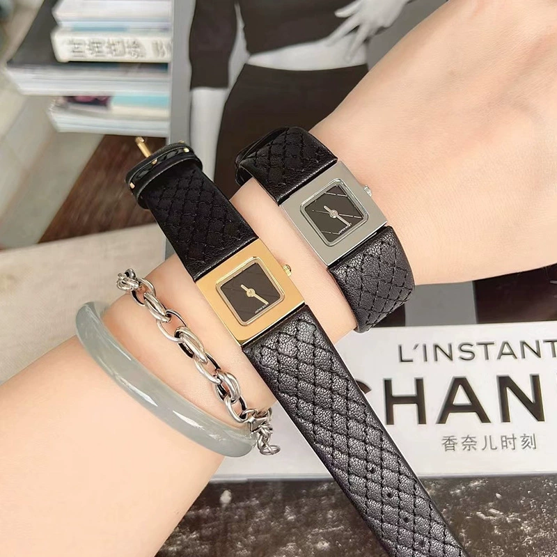 Mishali/米莉莎 Square watch, belt, Chanel style, simple and elegant design, light luxury style