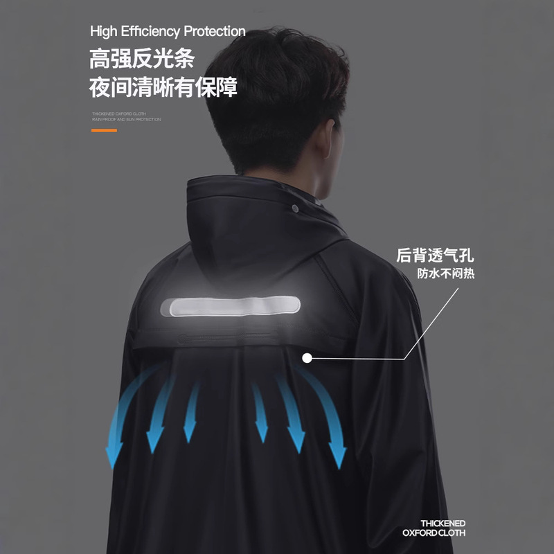 オートバイのレインコートのスーツの男性のレインパンツは大人の分体の長いタイプの全身の防水の豪雨防止の厚いレインコートに乗ります。|undefined