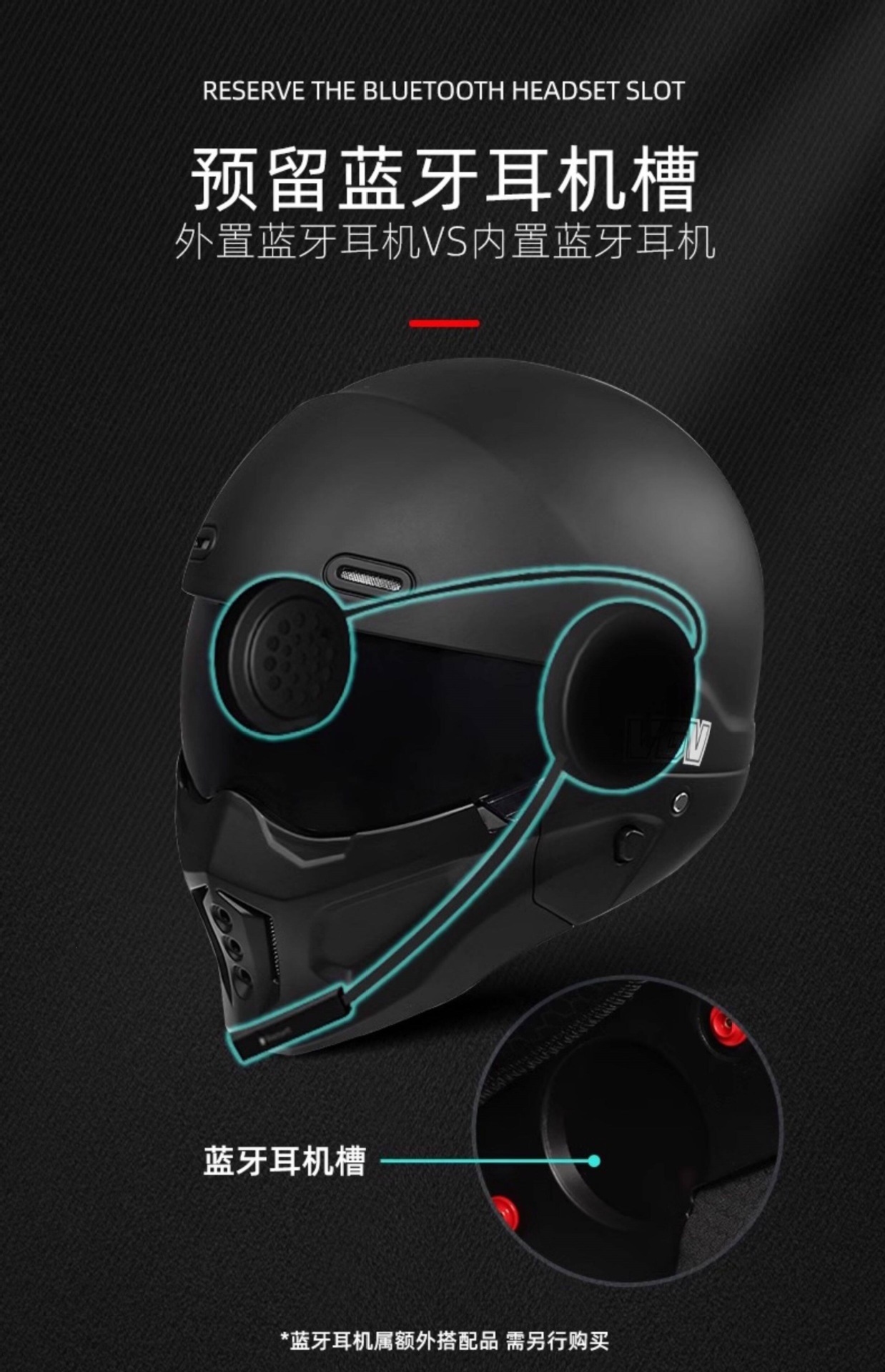 3C Motorcycle Scorpion Helmet for Men and Women, Winter Warm Riding Motorcycle Cruising Full-Face Helmet, Retro Three-Quarter Helmet
