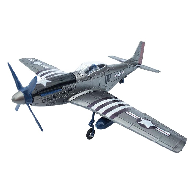 4D montado Americano DE LA Segunda Guerra Mundial caballo de combate salvaje P51 Modelo 1/48 sin pegamento rápido lucha aviones militares adornos de juguete