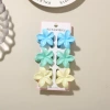 #8 Mixed color B style [6-piece set with card] 4cm pearlescent plumeria style