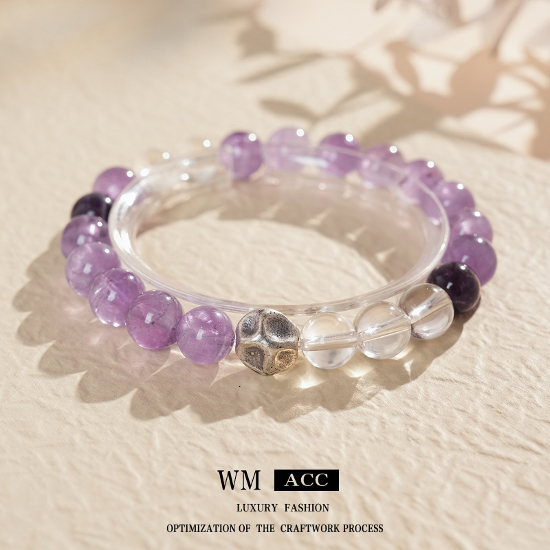 Pulsera de granate de ojo de tigre de cristal natural, nueva pulsera de todo fósforo de estilo nacional de estilo chino, joyería de novia de alta gama de lujo ligero