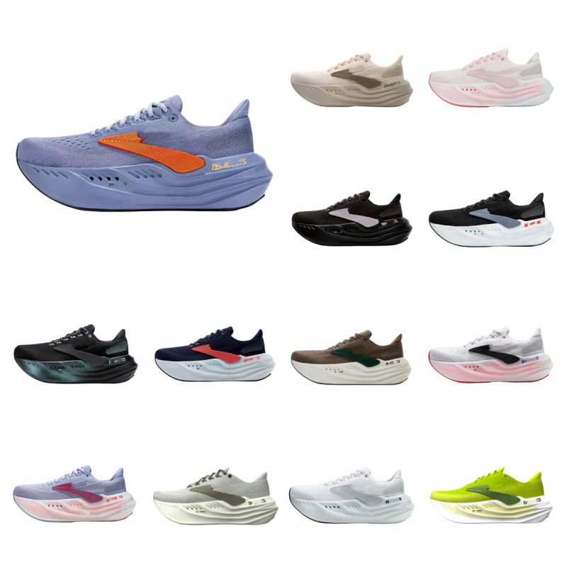 Cross-Border Brooks Glycerin Max Glycerin Running Shoes for Men and Women, Comfortable Cushioning, Thick Sole, Height-Increasing