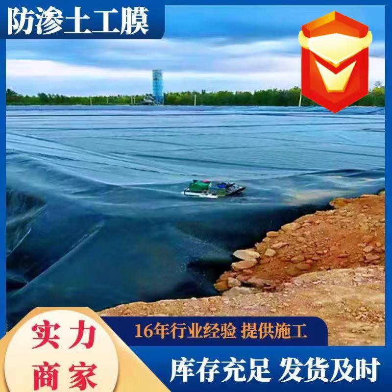 LLDPE全新料土工膜沼气池抗老化紫外线防渗膜养殖场1mm防渗土工膜