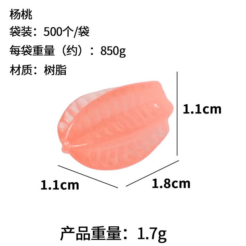 Fruit fresa modelo de uva simulación mini mini comida en miniatura resina luminosa bricolaje hecho a mano decoración de vegetales adornos