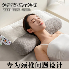 家用分区舒颈枕头枕芯护颈椎睡眠专用单人学生宿舍枕头一对装批发