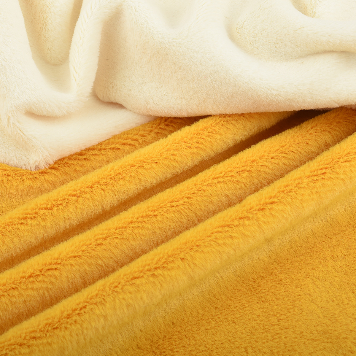 Premium velvet fabric small rabbit fur 5mm fine rabbit fur non-shedding high-quality short hair faux rabbit plush toy fabric