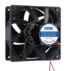 防水風扇12038散熱風扇IP68灌膠風扇12V24V加濕器冰櫃防潮風扇