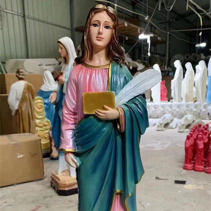 Transfronterizo 44cm Santa Filomena mira la luz de la iglesia regalos decorativos de la casa 40 - 50 artesanías