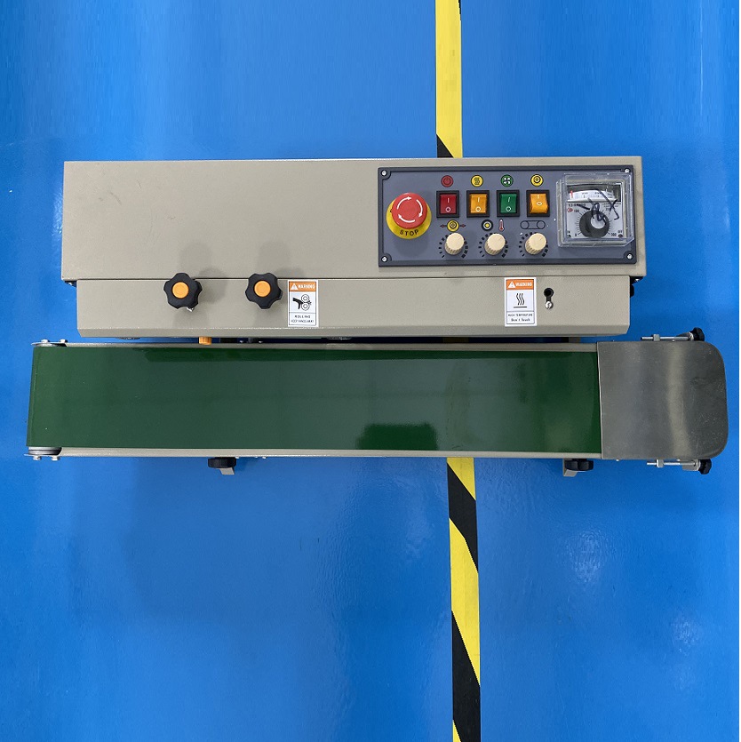 现货1000型生产日期打码封口机铝箔袋 塑料袋连续封口机