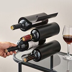 ワインラック北欧現代軽贅沢創意テーブル収納置物金属高級リビング装飾品