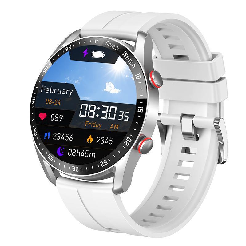 Nuevo reloj inteligente HW20 negocios correa de acero inoxidable llamada Bluetooth reloj inteligente impermeable hombres ECG + PP