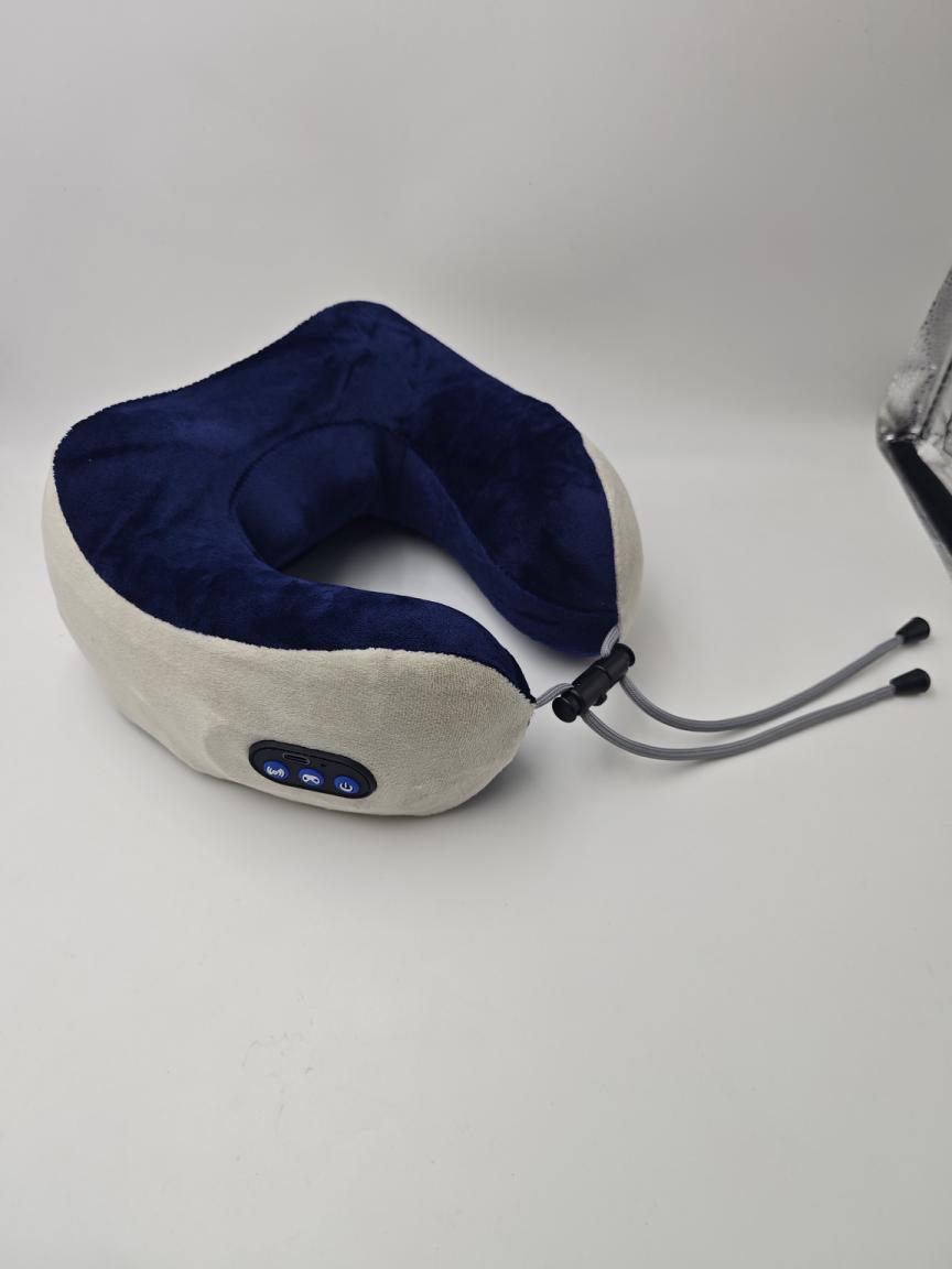 Masaje para el hogar Almohada en forma de U Memoria de algodón Coche portátil de viaje Masajeador de cuello cervical eléctrico Almohada de masaje en forma de U image 29