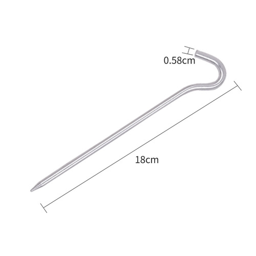 Outdoor Camping Tent Bungee Cord Question Mark Aluminum Alloy Ground Anchor Kit Fixing Rope Awnings Accessories