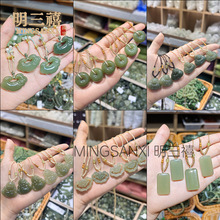 天然新疆和田玉佛公吊坠如意平安锁项链无事牌貔貅玉石仿古平安扣