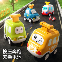Creative Inertia Cartoon Spring Collision Bumper Car Fun Ride Police Car Ambulance Car Children's Toy June 1st Gift