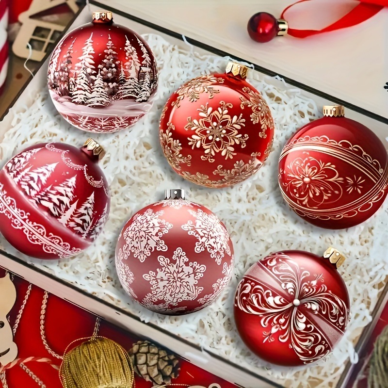 クロスボーダー手作りの赤いクリスマスオーナメントセット木製ホリデーハッピーオーナメント完璧なギフトアイデア|undefined