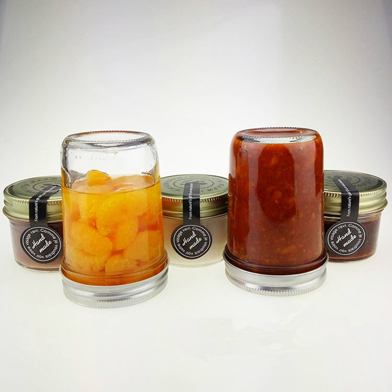 批发高白料玻璃鱼子酱瓶辣椒酱瓶果酱瓶罐头瓶蜂蜜瓶罐定/制印字