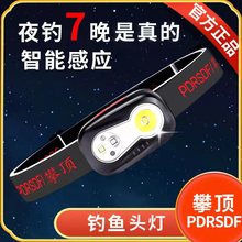 PDRSDF攀顶LED感应夜钓头灯钓鱼露营户外登山超小号超长续航