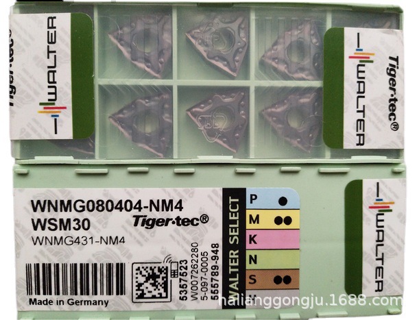 瓦尔特刀具山东代理WNMG100608-MK5 WKK20S铸铁刀片 可转位车刀片