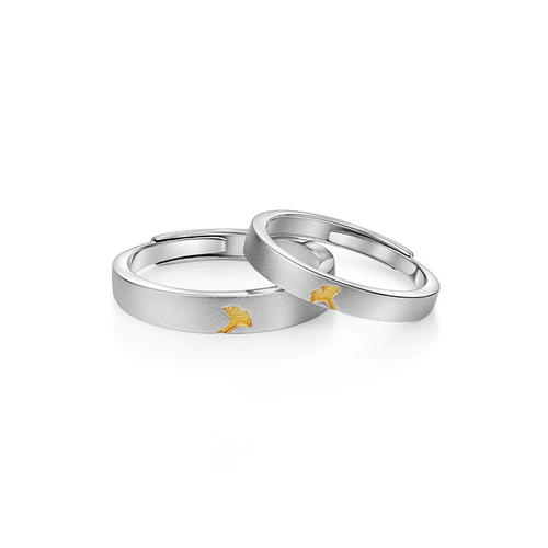 Small Lucky Couple's Ring, Unique Minimalist Design Ring, Valentine's Day, Light Luxury, High-End Style,  New Arrival on Instagram