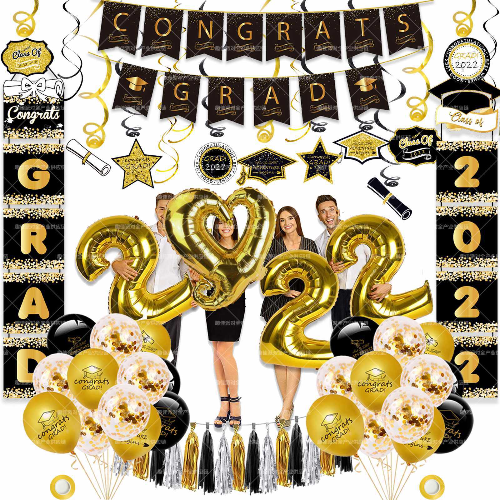 Graduation Season Party Decoration Flag Cross -border Graduation…
