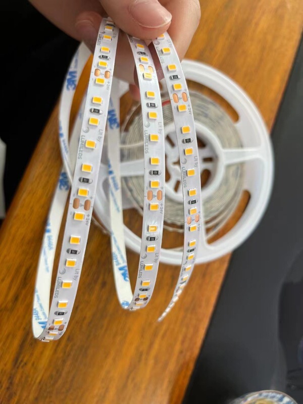 超高輝度フルスペクトル LED ライトストリップ低電圧 24v オスラム 2835 背景壁雰囲気 2 色スマートライトストリップ自己粘着|undefined