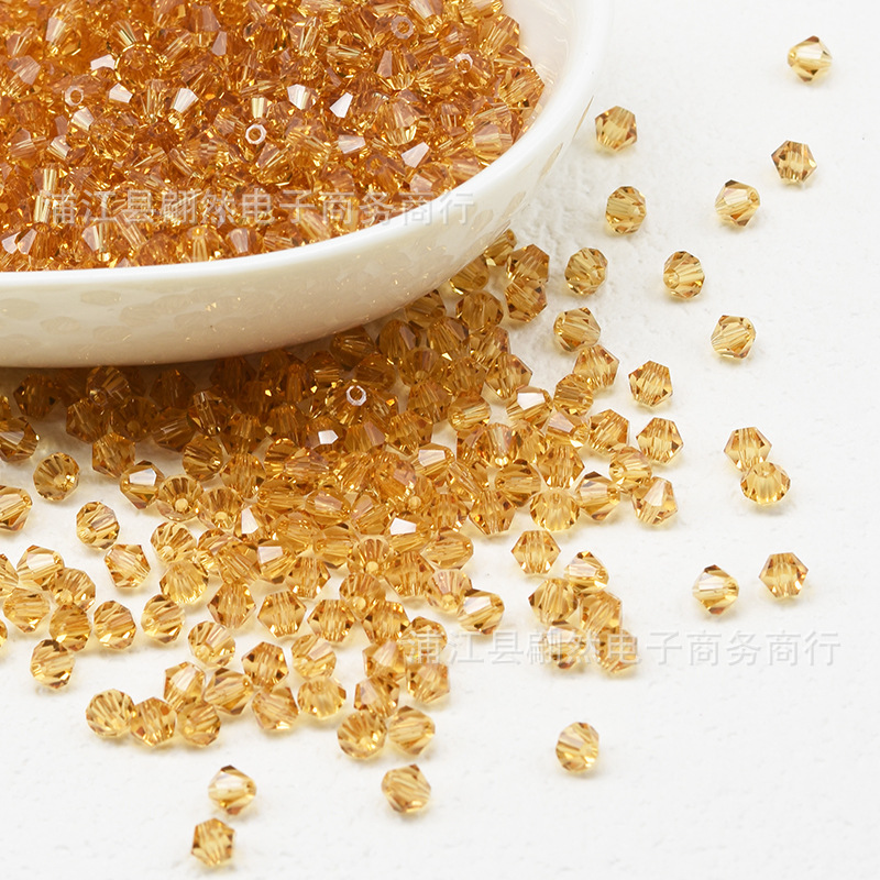 Sâm panh vàng / Hạt kim cương boutique 3mm (100 chiếc/gói)
