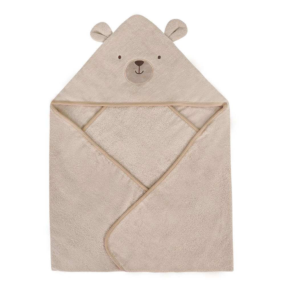 Toallas de baño con capucha de lana cortada para recién nacidos Sunnozy absorbente de agua fuerte animal lindo bebé toalla de capa con capucha al por mayor