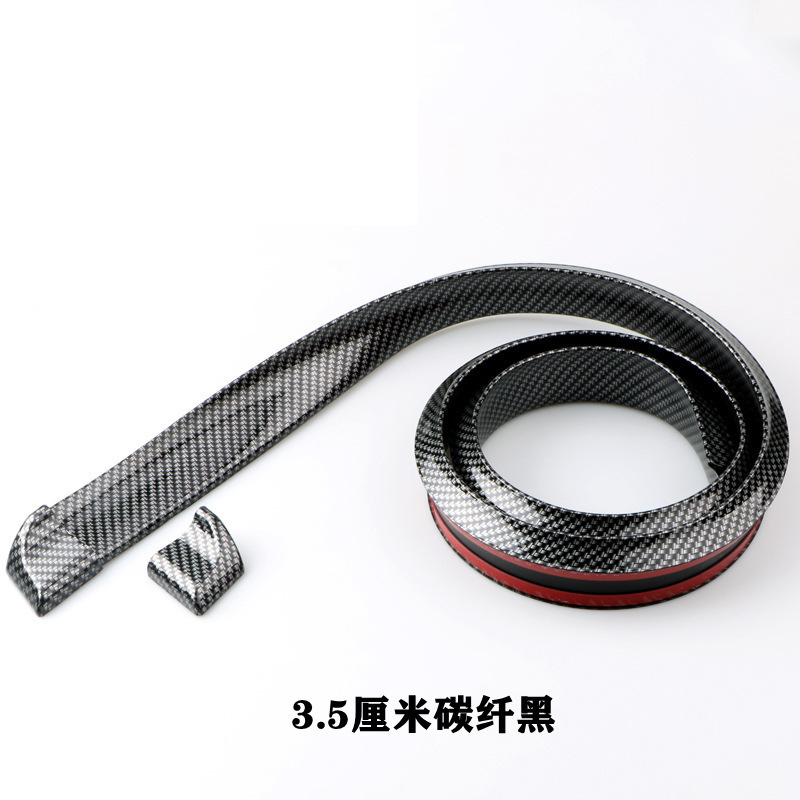 Drilling, Universal Fixed wind wing - width-35cm-carbon-fiber-pattern-black