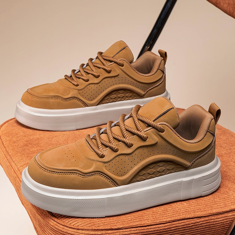 轻盈舒适缓震滑板鞋户外学院风潮牌原创小众白鞋时尚休闲舒适板鞋