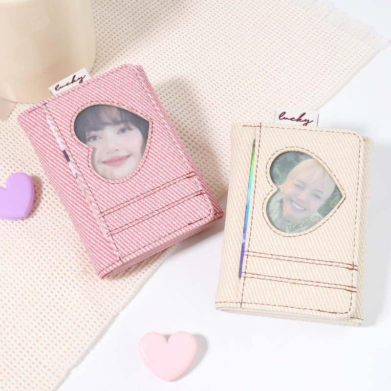 K-Pop Fan Bag~Linyan's New Heart-Shaped Wallet for Girls, High-Value Portable Korean-Style Coin Purse Wholesale K-Pop Fan Bag~Linyan's New Heart-Shaped Wallet for Girls, High-Value Portable Korean-Style Coin Purse Wholesale