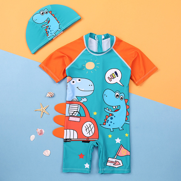 Children's cartoon quick dry beach swimwear for boys