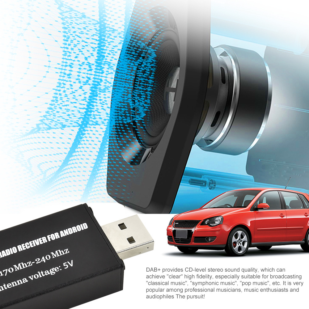 Car Dab+ Radio Android Navigation App Control European Version Portable Radio