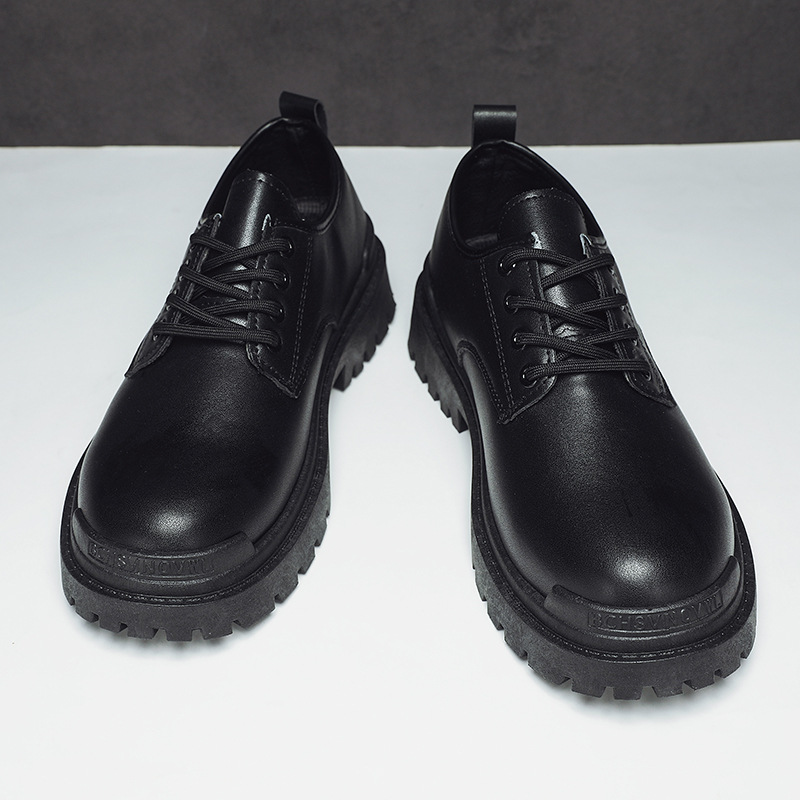男鞋春季新款低幫馬丁靴男透氣工地工作勞保鞋男士休閒工裝鞋8608