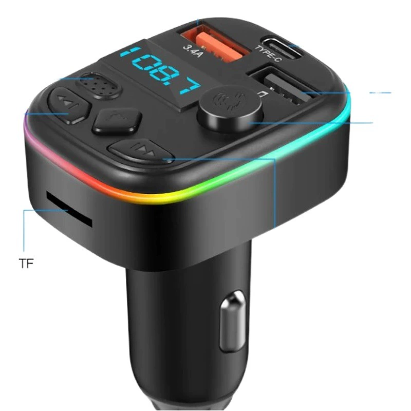 Автомобильный Bluetooth MP3-плеер громкой связи воспроизведения карты автомобиля FM-передатчик с автомобильным зарядным устройством источник завод