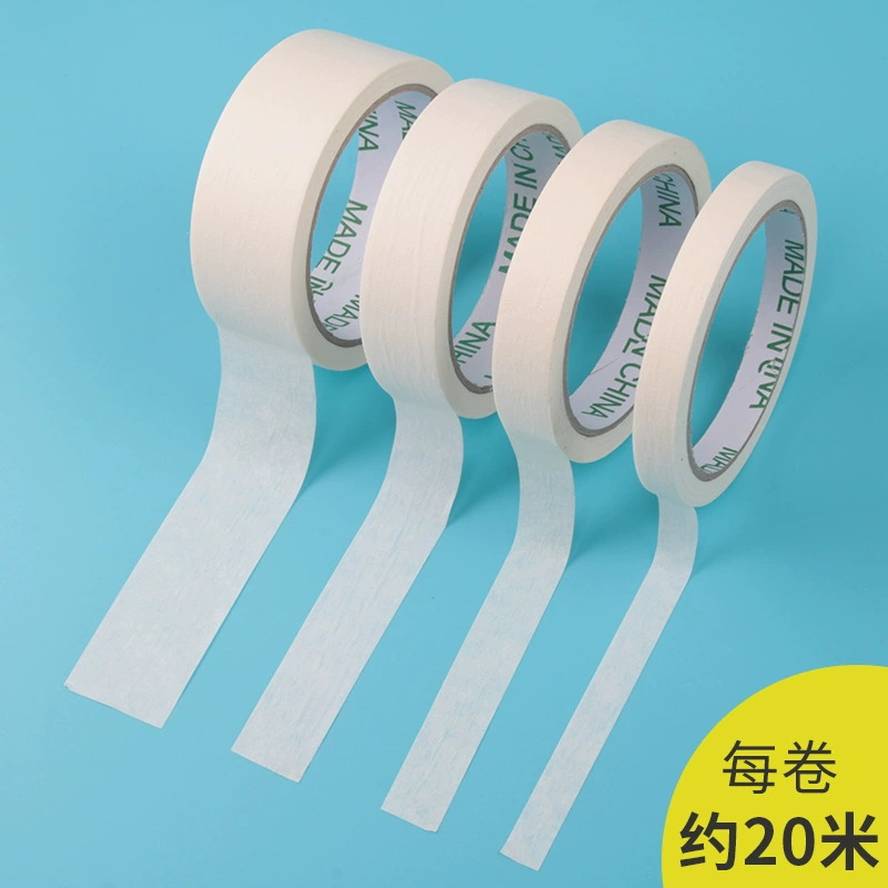 White paper tape for elementary school students, drawing apron, hair band, 20m