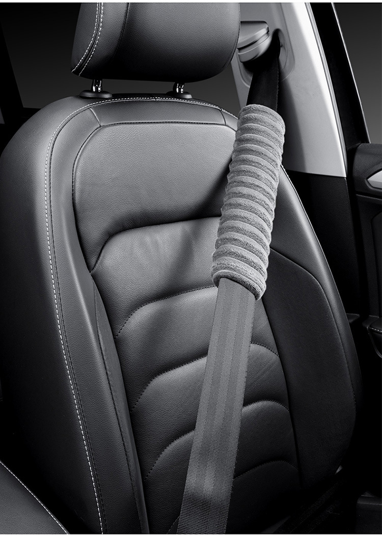 Wholesale car safety belt shoulder protective cover car super soft plush shoulder protective cover children safety belt factory direct sales