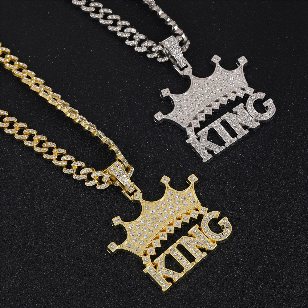 Pendant hip-hop style, necklace, mixed accessories, diamond encrusted, DIY, wholesale, (Physicals)