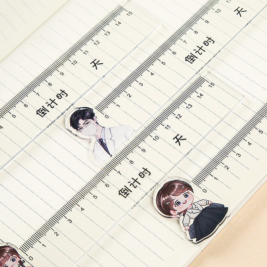 Acrylic ruler wholesale cartoon ruler inspirational advertising Primary School students ruler printing gift advertising ruler formulation