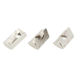 Shrapnel nut profile single point positioning nut 3040 aluminum alloy square tube t-type nut m4568 hole carbon steel nickel plated