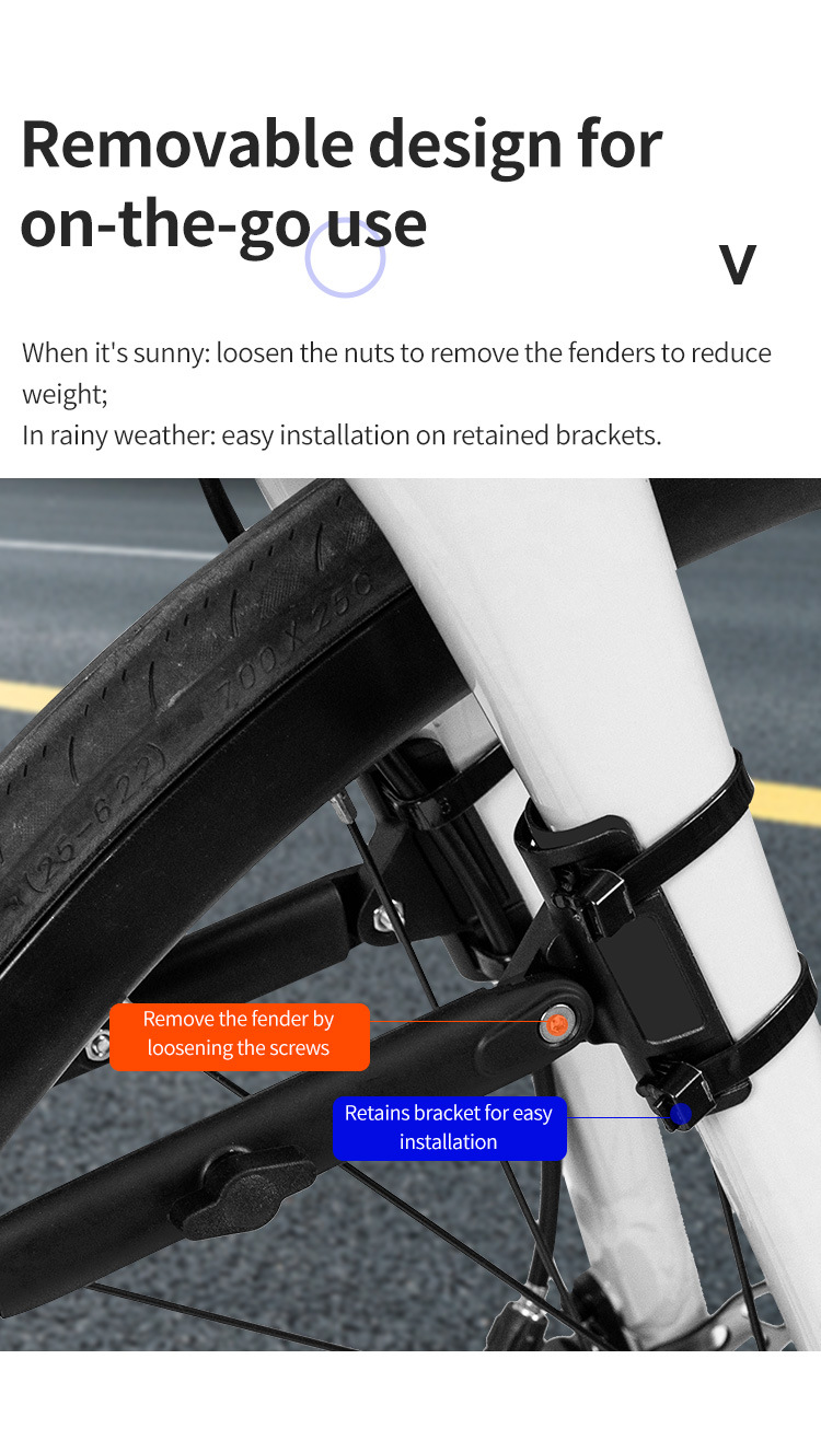 Bicycle Fenders, Mountain Bikes, Road Bikes, Adjustable Rear Wheel Mudguards, Cycling Rain Protection Boards, Exclusively for Cross-Border Sales