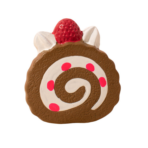 Cross-border new latex toy biscuit macaron puppy toy bite-resistant teething latex sound pet toy