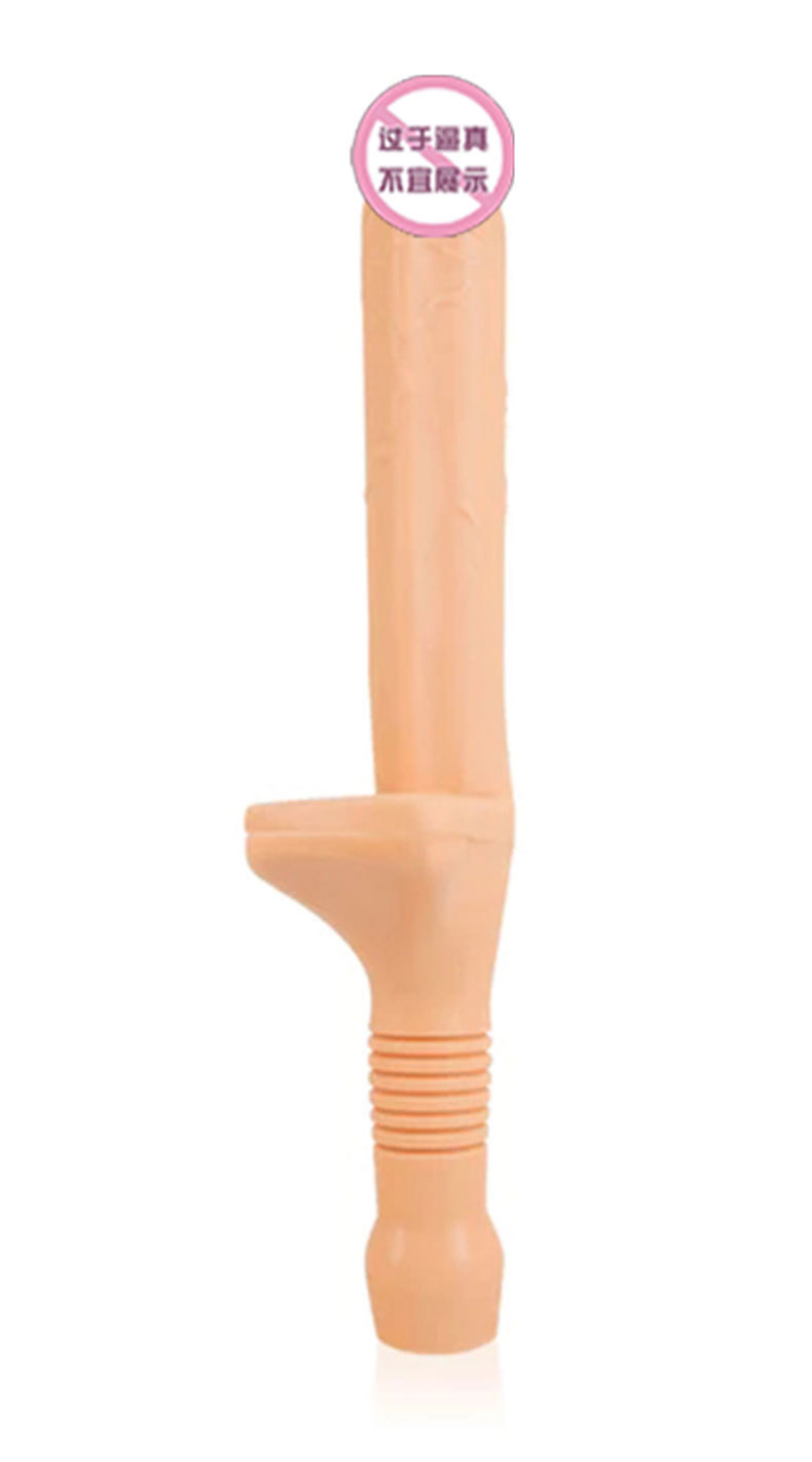Knight’s Sword PVC Suction Dildo with Suction Cup, Dark Skin Tone — detail image 5