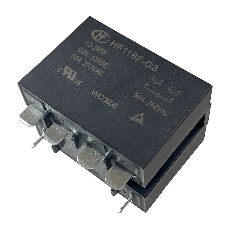 宏发大功率继电器HF116F-G3-12-2HTF两组常开6脚50A全新12V继电器