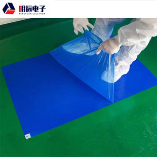 Wholesale dust-free workshop blue dust mat laboratory entrance door sole ash removal anti-static dust mat