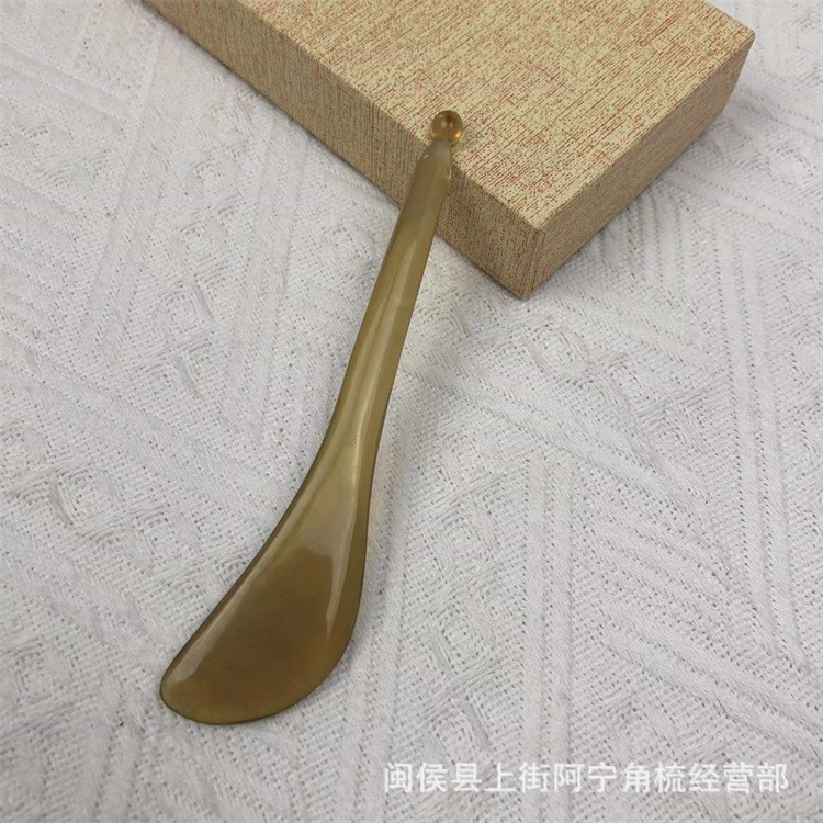 Horn Gua Sha Massage Stick 12cm Acupoint Facial Eye Tool for Meridian Care quality and texture
